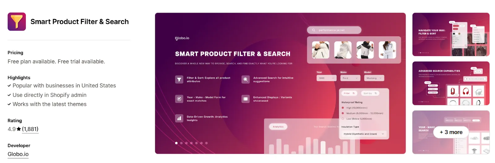 1. Smart Product Filter & Search
